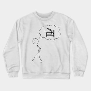 humor, sleep love Crewneck Sweatshirt